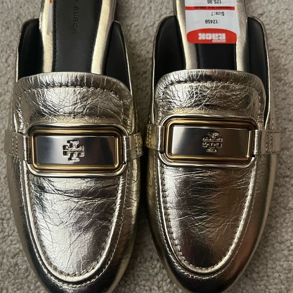 NWT Tory Burch Georgia loafer gold color size 7 - Picture 3 of 9